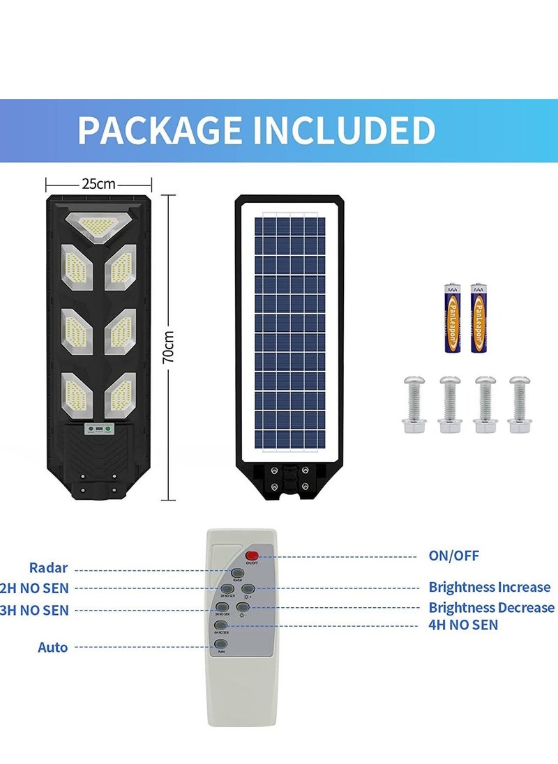 Sumkyle Outdoor LED Solar Street Light with Motion Sensor,Waterproof IP65 Floodlight with Remote Control,Solar Light for Patio, Yard, Garage  - Image 4