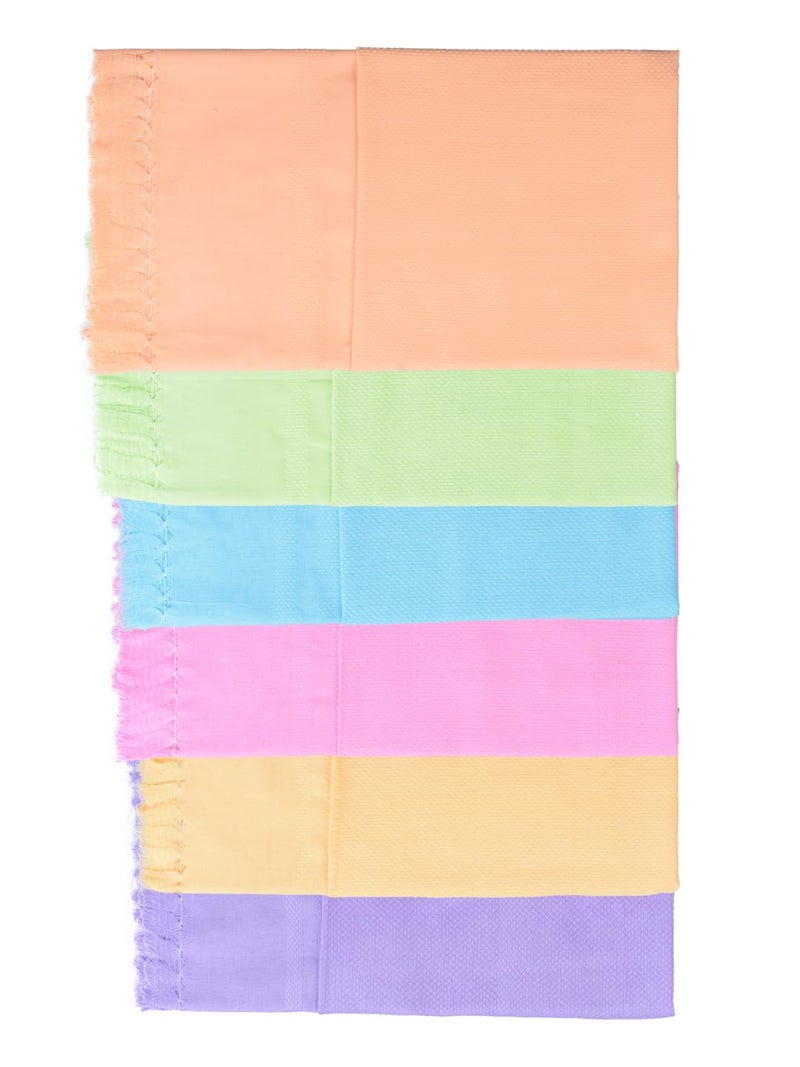 ETHAZH Sona Smoothy Adorable Lite Colour 3 Pcs Bath Towel Combo Set Mix Colour C1 - Image 5