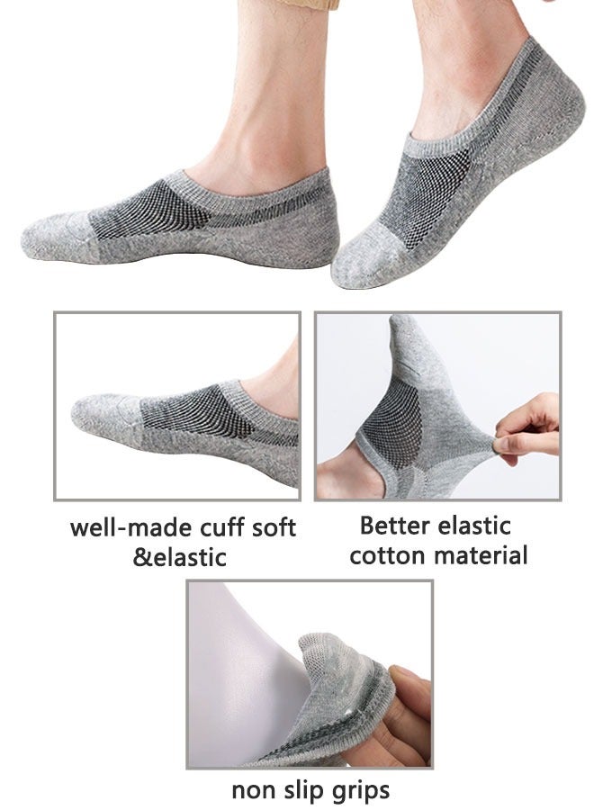HAWAWA 6ps men's cotton socks (L size 43-49) (black, white, gray) - Image 2