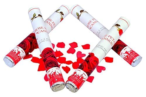 C R Tradelink Party Poppers for Birthday and Other Celebrations Sparkle Rose Petals Paper Shower Pack of 2 Pcs 40 CM Approx  - Image 3