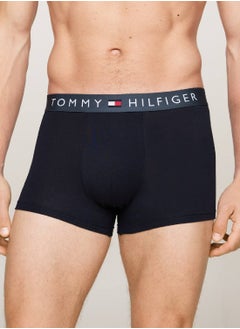 TOMMY HILFIGER Men's 3 Pack Trunks - Cotton, Multicolour  - Image 3