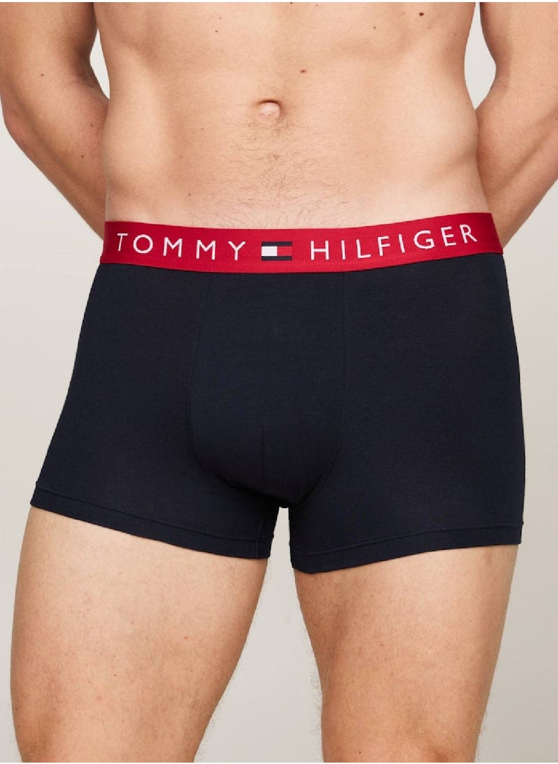 TOMMY HILFIGER Men's 3 Pack Trunks - Cotton, Multicolour  - Image 2