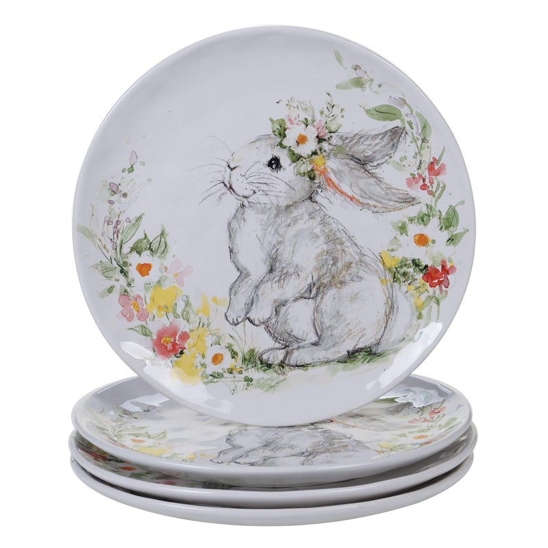 Certified International Sweet Bunny 11 Dinner Plates Set of 4