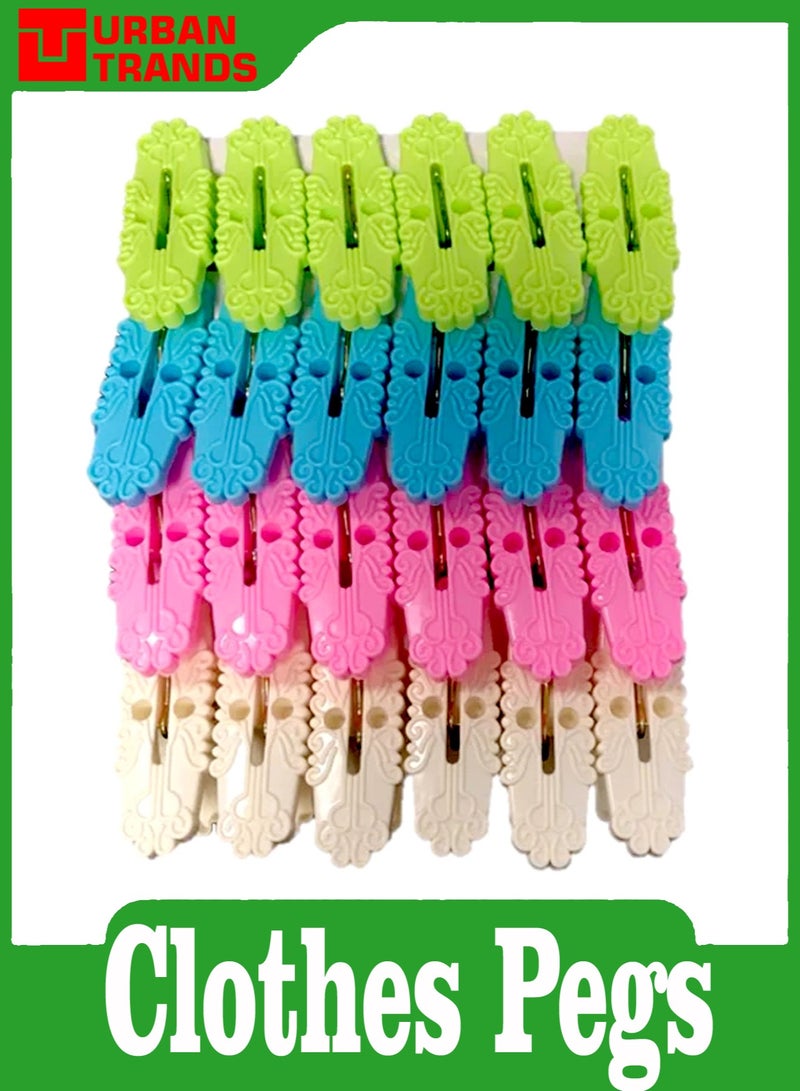 Plastic Washing Line Clothes Pegs 5 cm Pack of 20  - Image 1