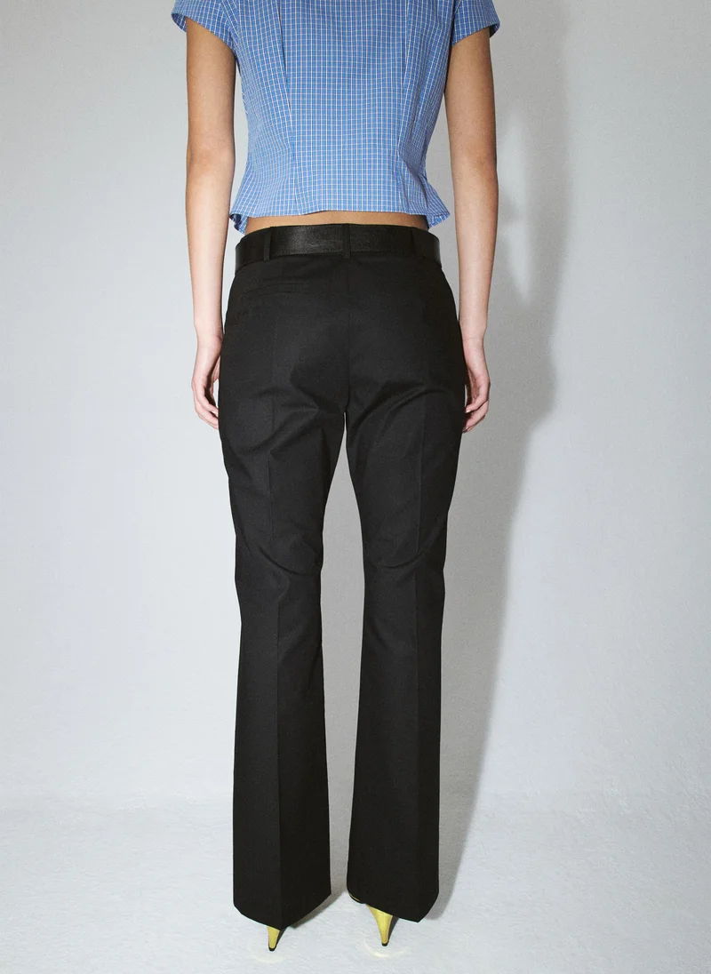 مانجو Slim-Fit With Belt Loops Trousers