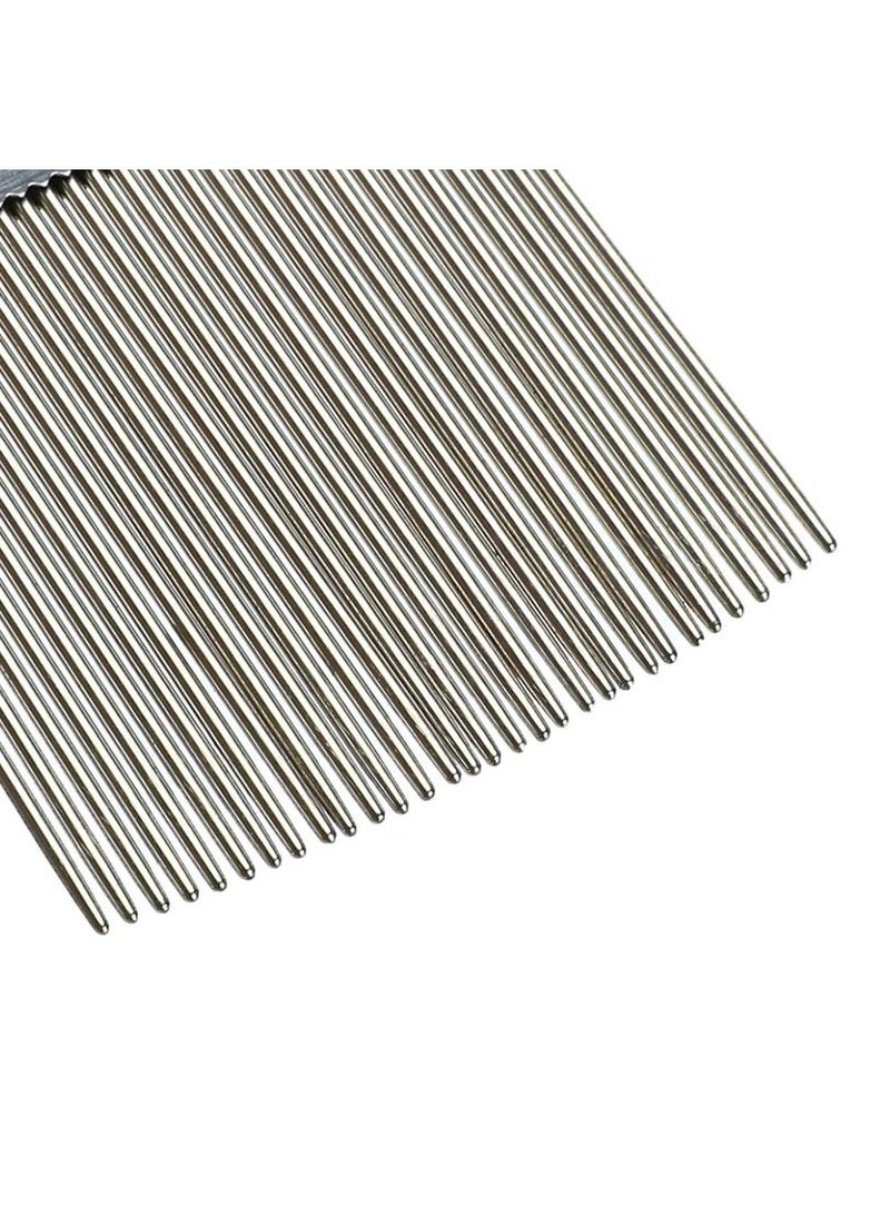 فرشاة شعر الأطفال من الفولاذ المقاوم للصدأ 1PC لمكافحة القمل، مشط ذو أسنان عالية الكثافة خالي من البيض، قاتل القمل - Image 4