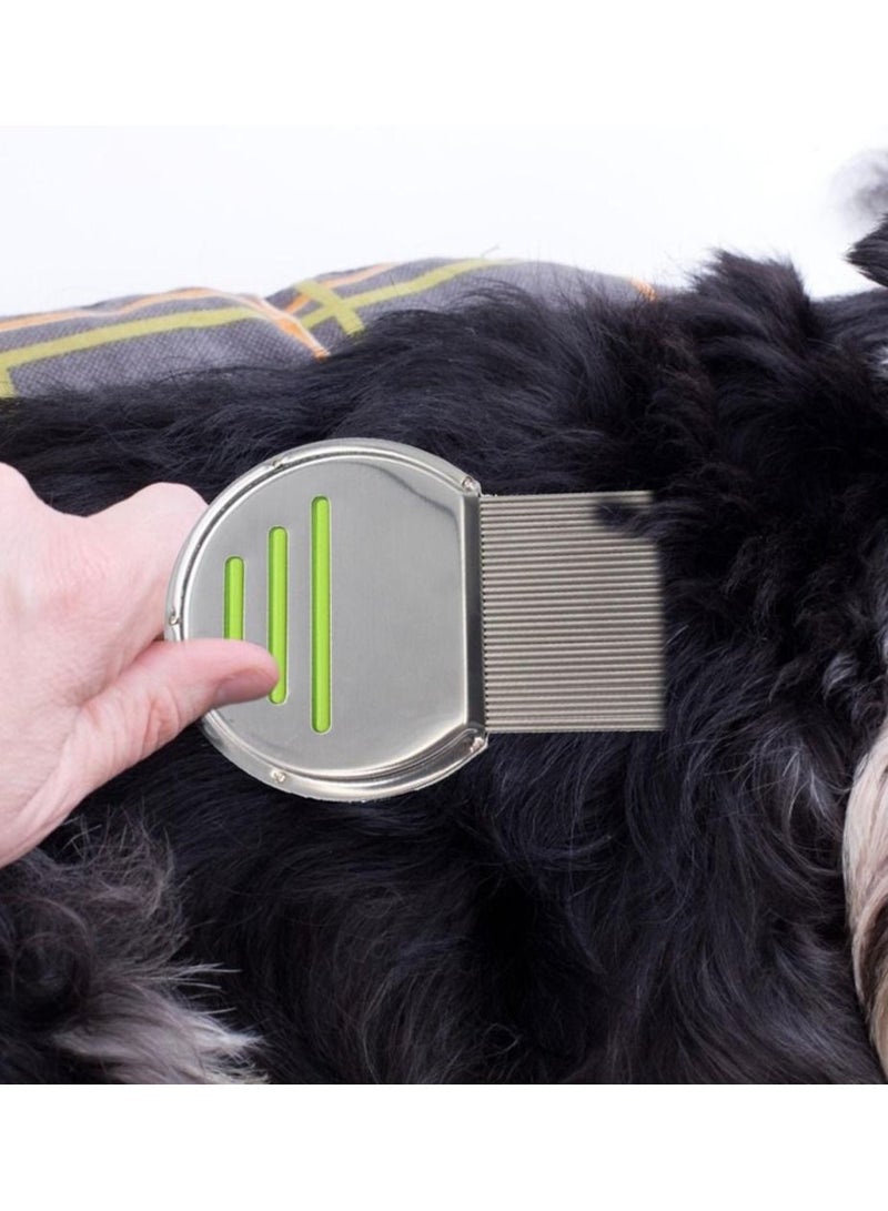 فرشاة شعر الأطفال من الفولاذ المقاوم للصدأ 1PC لمكافحة القمل، مشط ذو أسنان عالية الكثافة خالي من البيض، قاتل القمل - Image 3