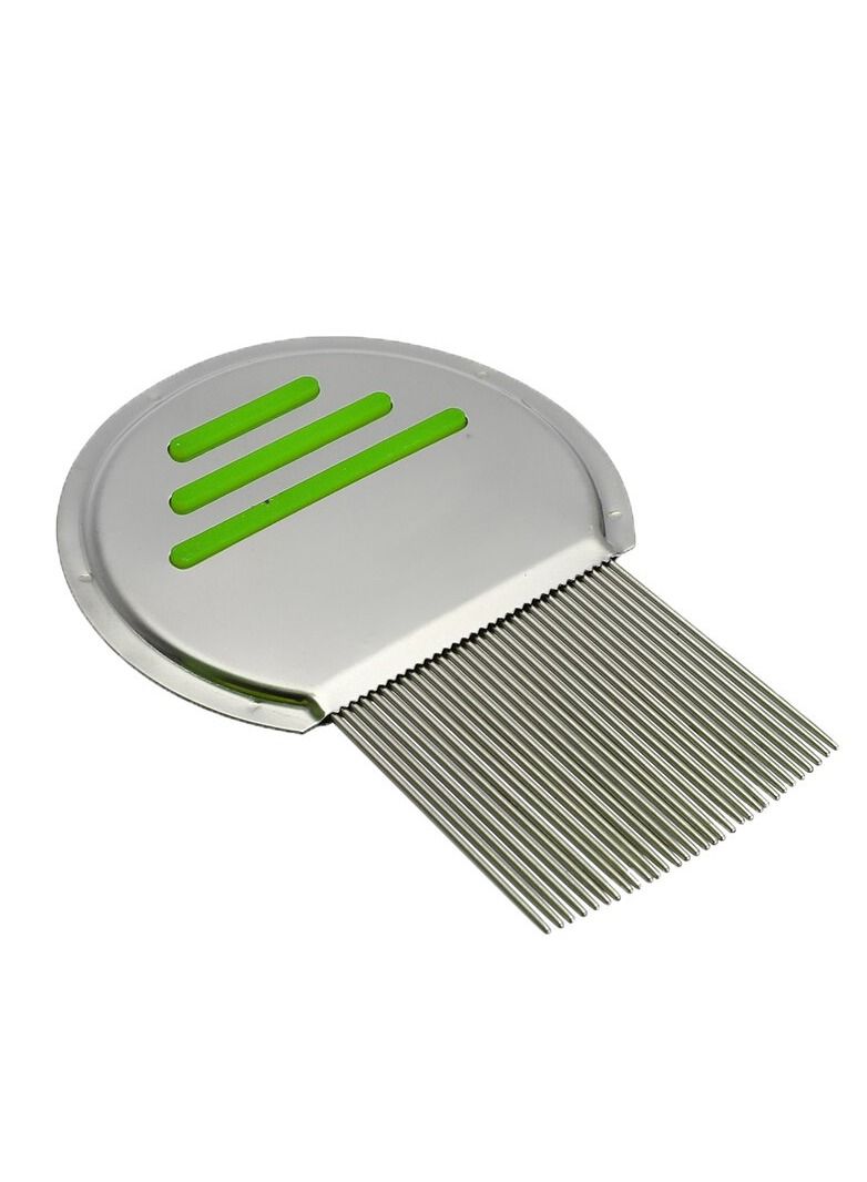 فرشاة شعر الأطفال من الفولاذ المقاوم للصدأ 1PC لمكافحة القمل، مشط ذو أسنان عالية الكثافة خالي من البيض، قاتل القمل - Image 2