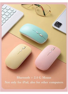 AROAQ iPad 10th Generation Touchpad Keyboard Case Retro Round Key with Mouse Cute Color Keyboard with Trackpad Detachable Touch Keyboard iPad 10 2022 10.9 inch Cover  - Image 3
