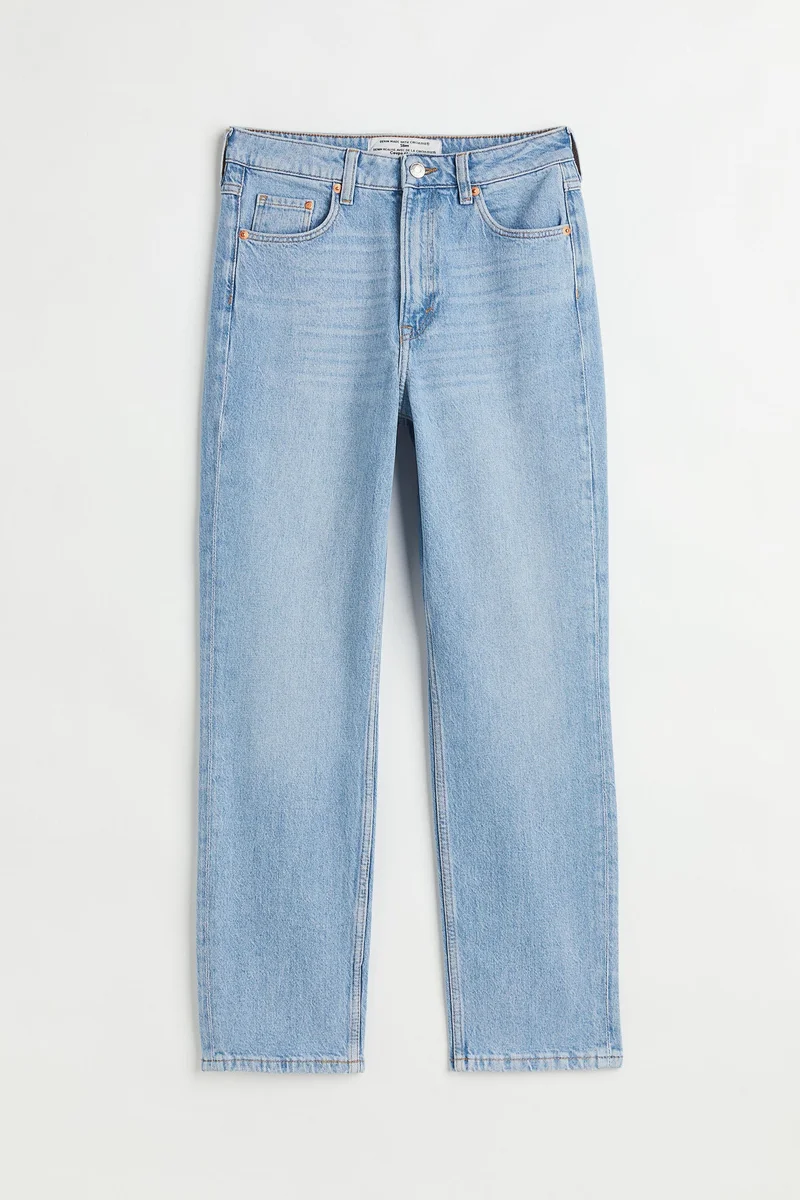 اتش اند ام جينز بطول الكاحل بخصر عالي وقصّة سلِم