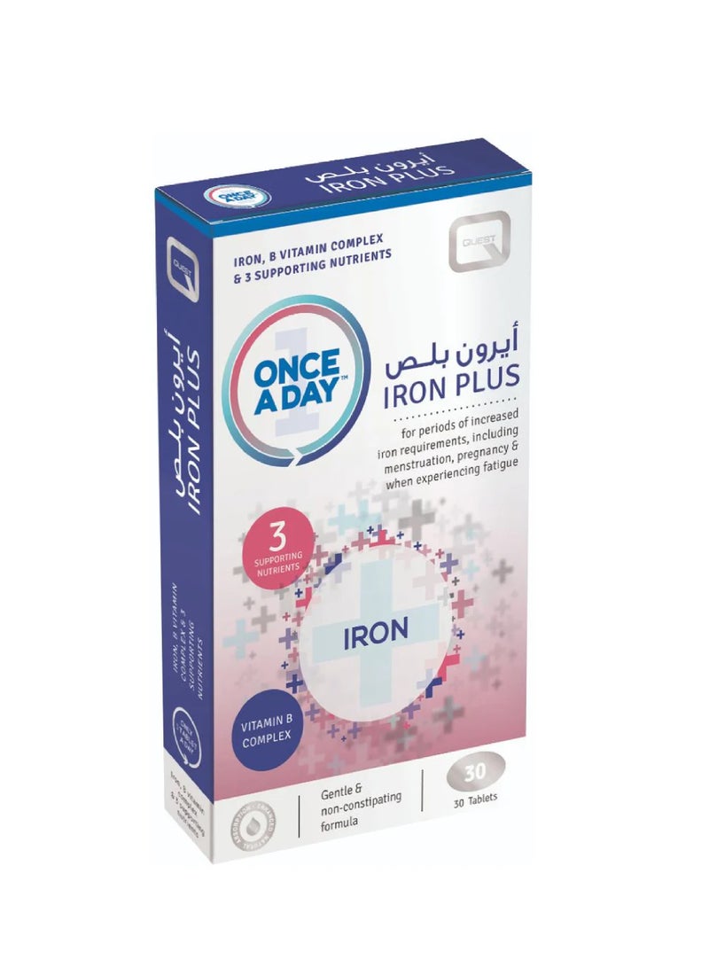 ONCE A DAY IRON PLUS TAB 30'S