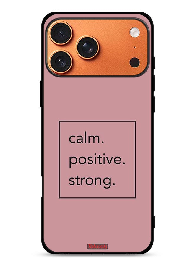 Tolwak Apple iPhone 17 Pro Max Protective Case Cover Calm Positive Strong - Image 1