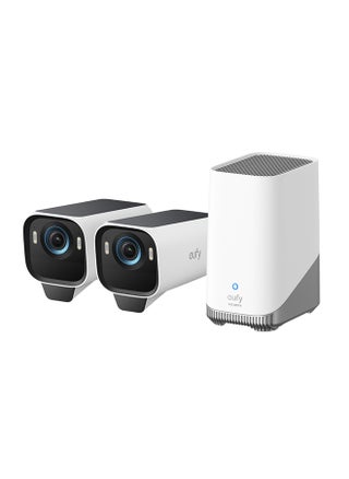 eufy Security eufyCam S3 Pro 2-Cam Kit Solar Security Camera Outdoor Wireless with Solar Panel, Colour Night Vision, 4K, Forever Power 2.0, Face Recognition AI, Expandable Local Storage No Monthly Fee - pzsku/Z7CE697FA865CAB94C0D4Z/45/1750658773/daeb7fcc-f88b-4611-8f25-b1eb3878da92