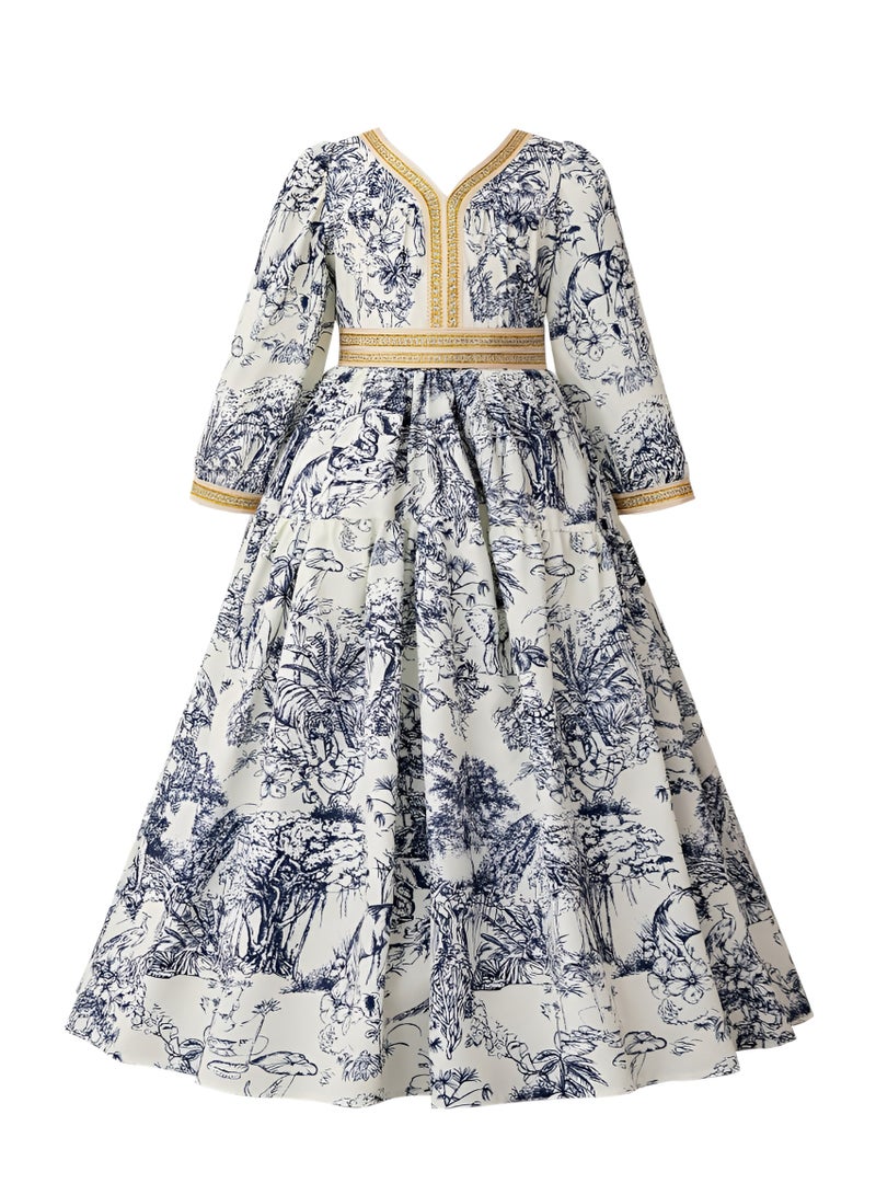 D'Daniela D' Daniela - Maya Modesty Abaya Dress - Multicolor - Image 1