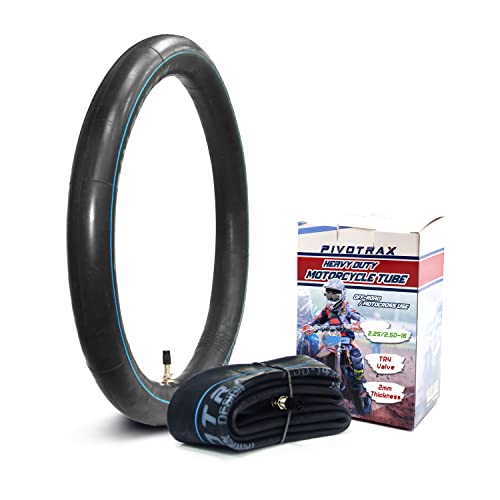 PIVOTRAX بيفوتراكس 2.25/2.50-16 (70/90-16) أنبوب داخلي للدراجات النارية الصغيرة 16" ثقيل الوزن - سمك معزز 2 مم - صمام TR4 مستقيم - Image 1