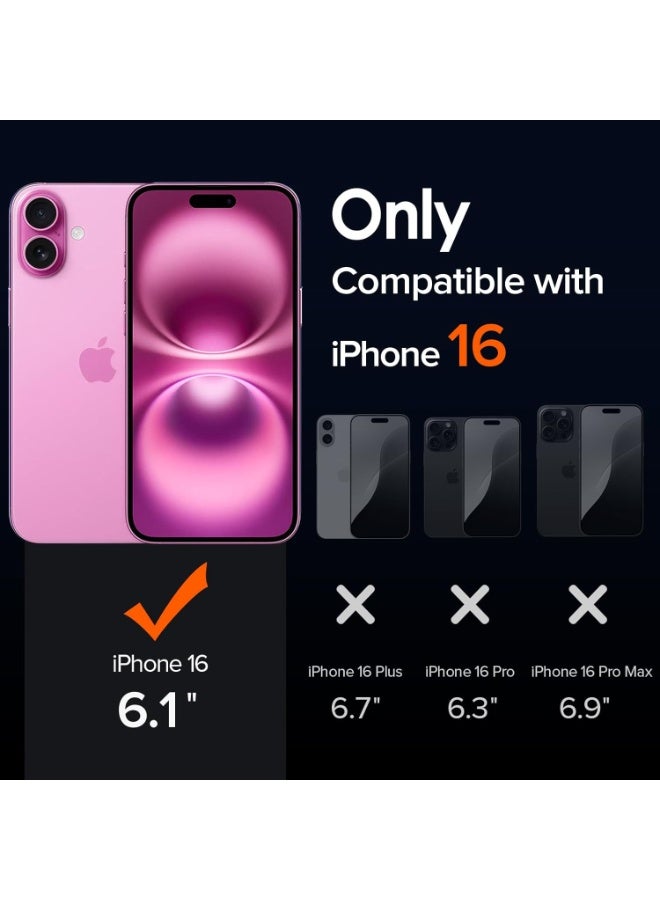 4 in 1 for iPhone 16 Case, Compatible with MagSafe, with 3X Screen Protectors, Anti-Yellowing Military-Grade Protection, Shockproof Slim Magnetic Phone Case for iPhone 16 6.1", Clear - Image 2