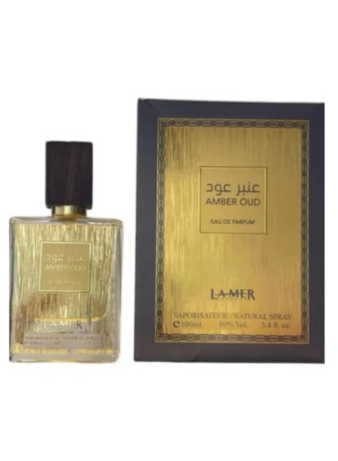 عطر عنبر عود من لامير 100مل
