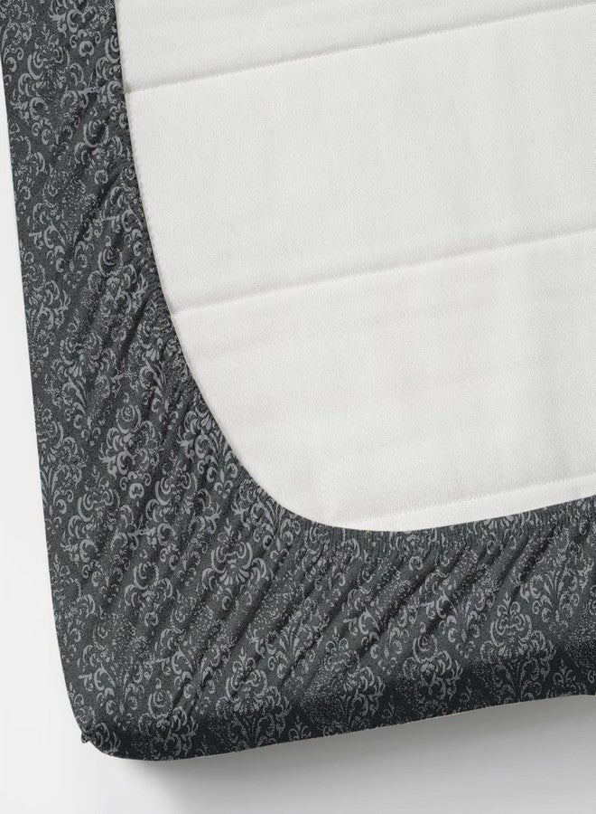 CB HOME ملاءة سرير قطنية من سي بي هوم، مقاس كينج، مع غطاءين للوسائد، 72 × 78 × 8 بوصة، مزودة بمطاط دائري (النقشة 4، عصرية وهندسية، مقاس كينج). - Image 2