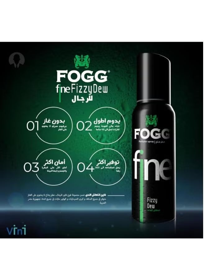 FOGG Fine Fizzy Dew Perfume Spray – Long-Lasting Fresh & Elegant Fragrance – 120ml - Image 2