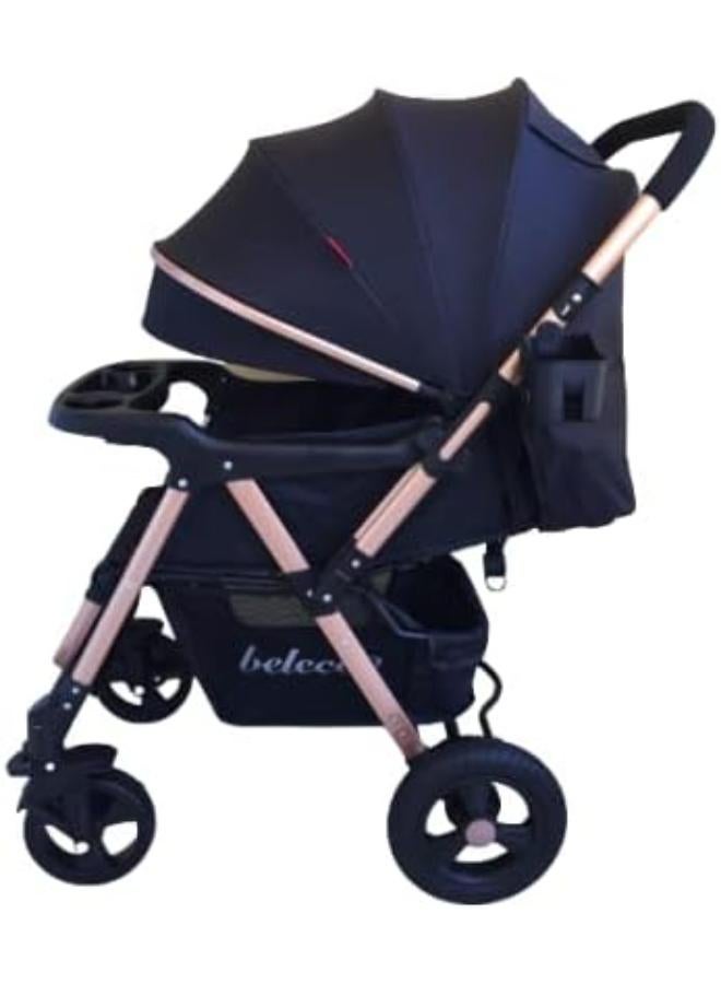 Belecoo Baby Stroller - Black - Image 1