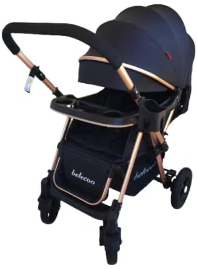 Belecoo Baby Stroller - Black - Image 2