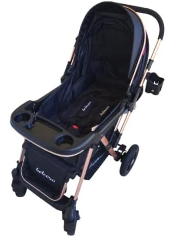 Belecoo Baby Stroller - Black - Image 3