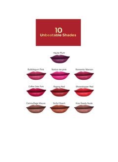 Faces Canada Long Stay 3 in 1 Matte Lipstick  Bubblegum Pink 04 2g  8HR Longstay  Transfer Proof Moisturizing  Chamomile and  Shea Butter  Primer Infused  Lightweight   Intense Color Payoff  - Image 2