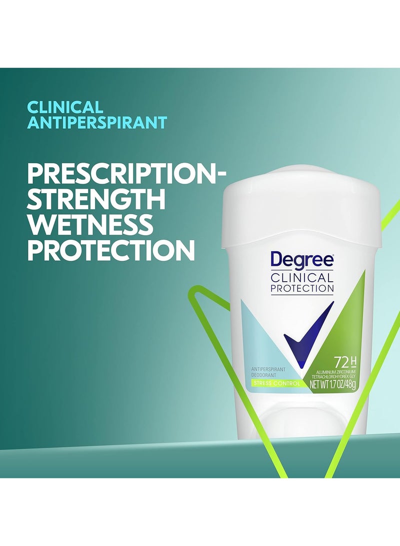 Degree Clinical Protection Stress Control Antiperspirant for Women 48 gm - Image 1