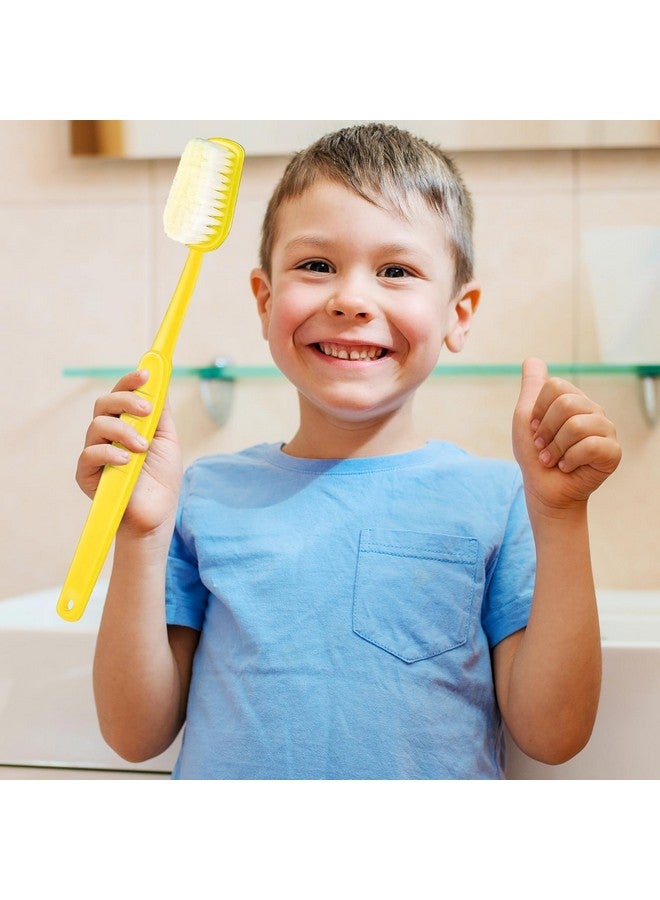 Ceonam 2 Pack 15.75X1.57 Inches Giant Toothbrush Props, Oversized Gag Novelty Bath Brushes, Huge Comedy Item For Costume Accessory, Photo Shoots, Party Favors, Pet Grooming, Yellow And Green - Image 4