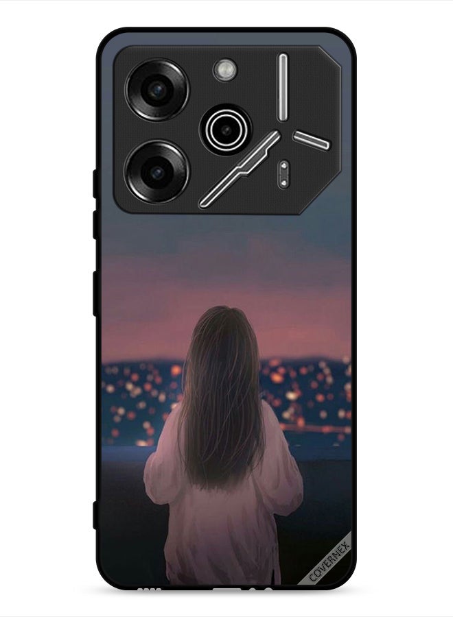 Covernex Tecno Pova 6 Pro 5G Protective Case Cover Standing Girl - Image 1