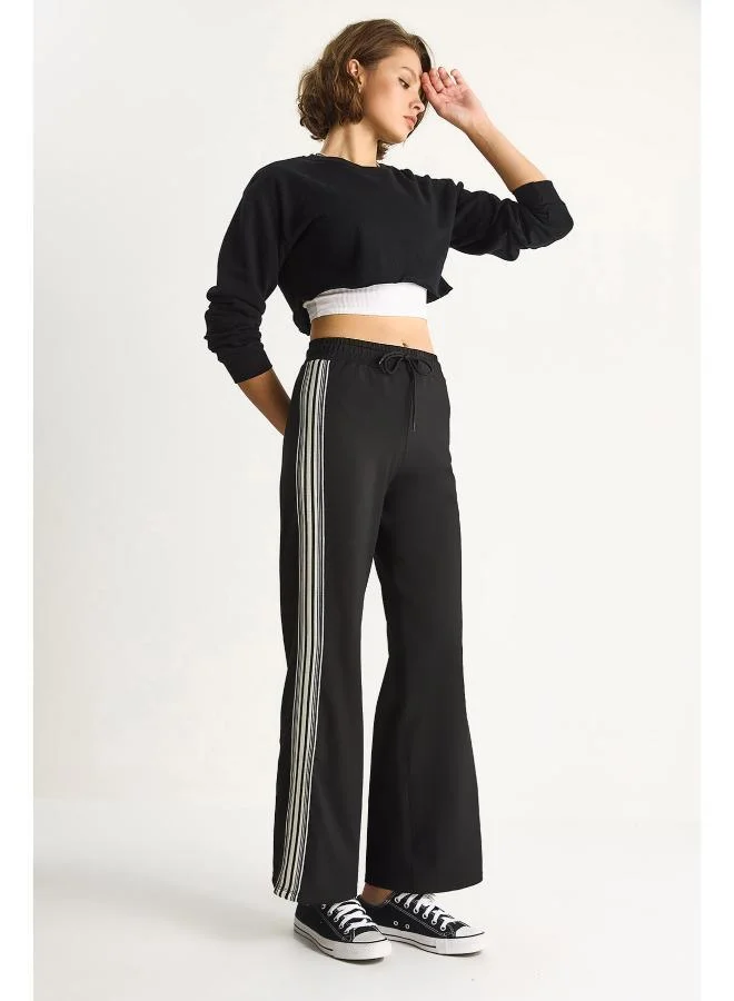 Ginger Side Stripe Detail Track Pants