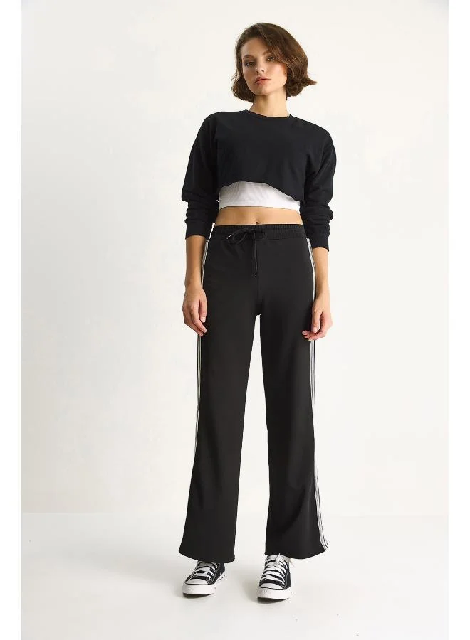 Ginger Side Stripe Detail Track Pants