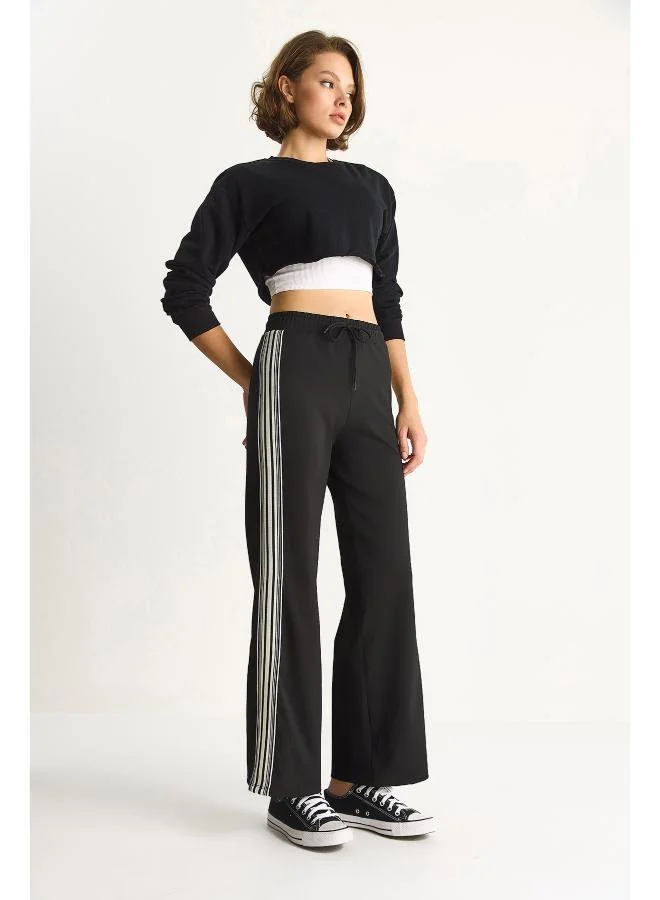 Ginger Side Stripe Detail Track Pants