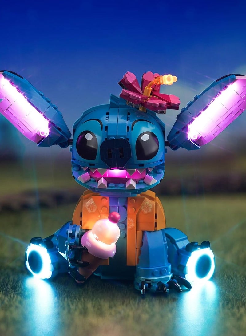 إسكدنيا Light for Lego-43249 Stitch - Led Lighting Kit Compatible with Lego Building Blocks Model - NOT Included The Model Set - Image 5