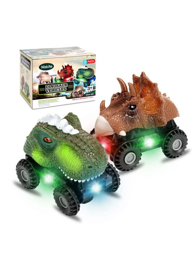 Niskite Dinosaur Toys Toddler Kids Toy: Dinosaur Toys for Kids 3-5 | Dinausors Toys for 2 3 4 5 Year Old Boys Girls | Dino Car Boy Toys Age 2-4 | Christmas Stocking Stuffers Birthday Gifts for Kids - Image 1