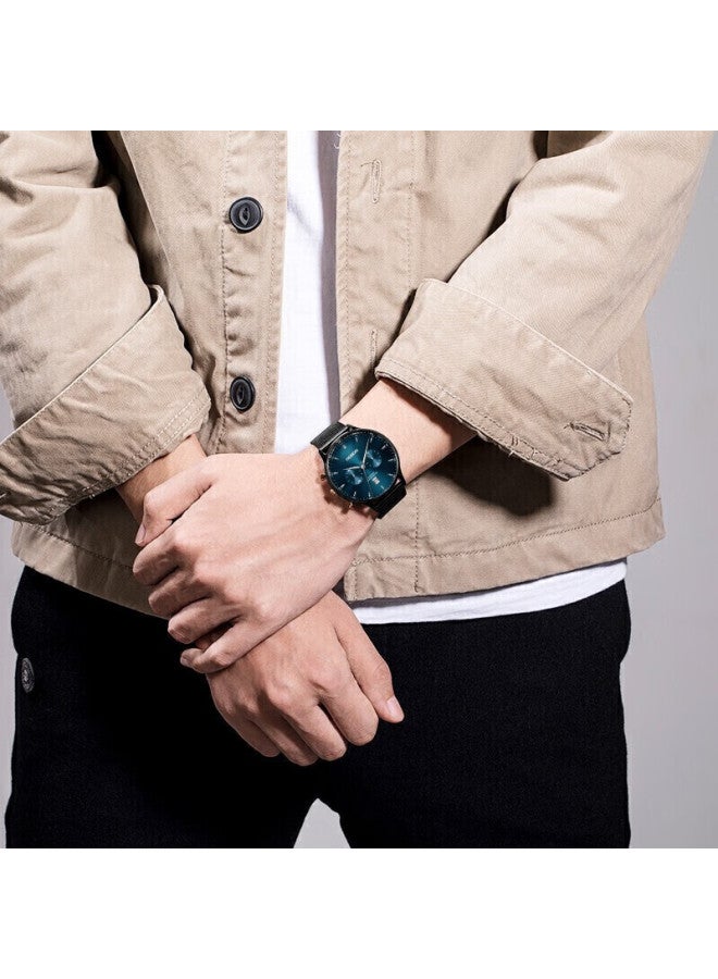 Rosdn Multifunctional Ultra-thin Watch For Men, Calendar, Water-resistant Men's Watch, Top Ten Brands, Birthday Gift For Boyfriend - Image 3
