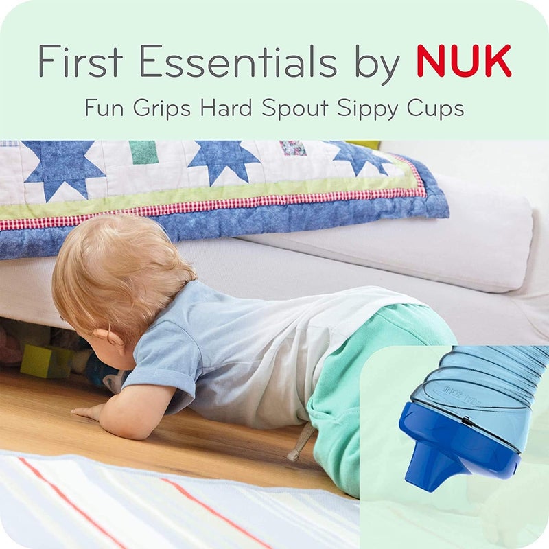 NUK Gerber Graduates Fun Grips Hard Spout Sippy Cups - 4-Pack - Image 3