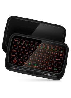 2.4Ghz Mini Wireless Keyboard Touchpad Combo with 3 Level Backlit Rechargeable Full Screen Remote Control for Android TV Box, Projector, IPTV, HTPC, PC, Laptop