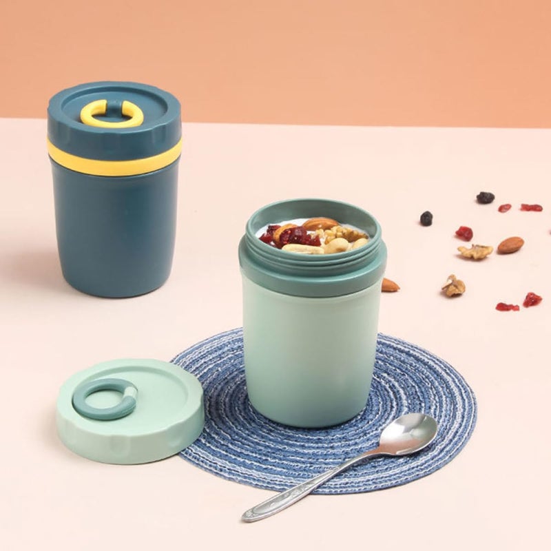 Double Wall Insulated Soup Cup Portable Microwaveable Food Container For Office Travel - Image 5