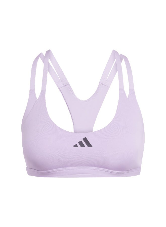 Adidas Adidas Aerim Ls Strngt Purple Workout Bra - Light Support Bra For Women - Image 1