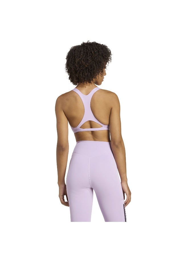 Adidas Adidas Aerim Ls Strngt Purple Workout Bra - Light Support Bra For Women - Image 4