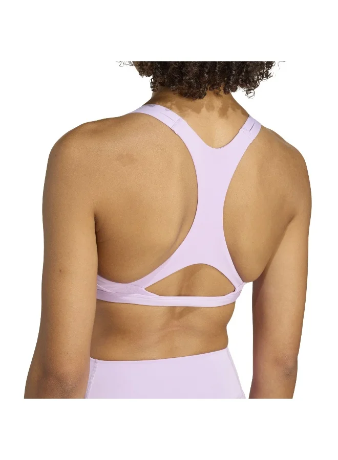 Adidas POWPLU Aerim Ls Strngt Purple Workout Bra - Light Support Bra For Women for Women | Best Price UAE