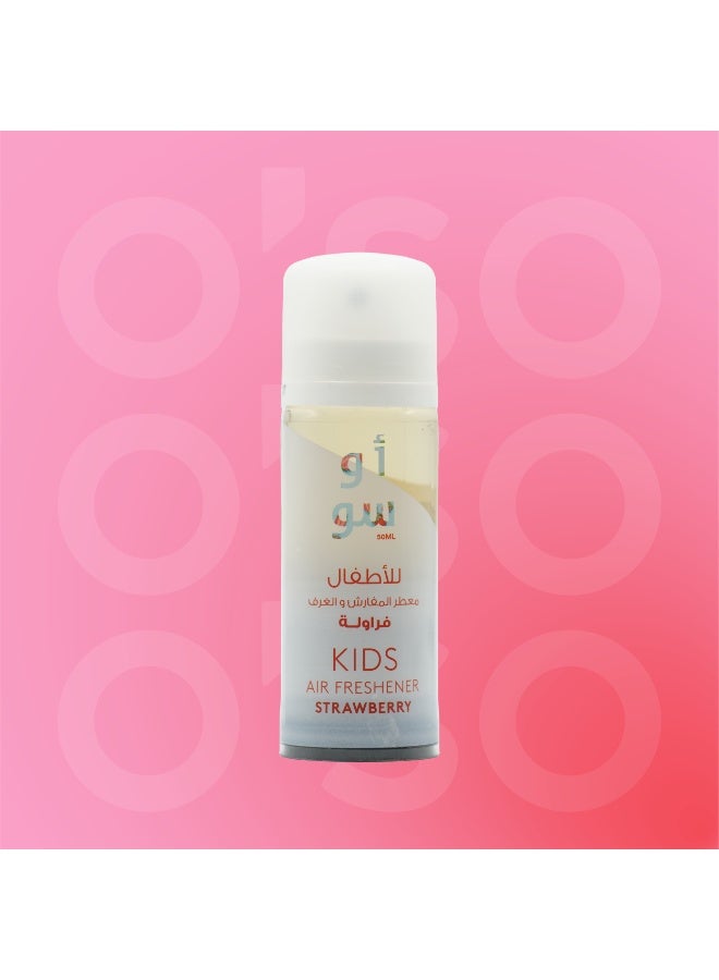 O'so Air Freshener For Beds And Kids' Rooms - Strawberry Flavor - 50ml - Image 2