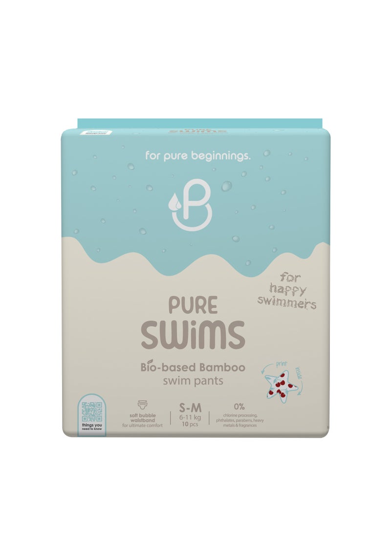 PureBorn Swim Pants Small/Medium Size 6-11Kg 10 Diapers - Image 1
