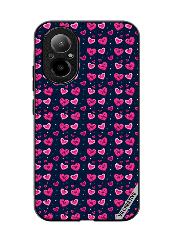 VR CREATIVE Protective Case Cover For Realme C67 4G Love Pattern Design Multicolour - Image 1