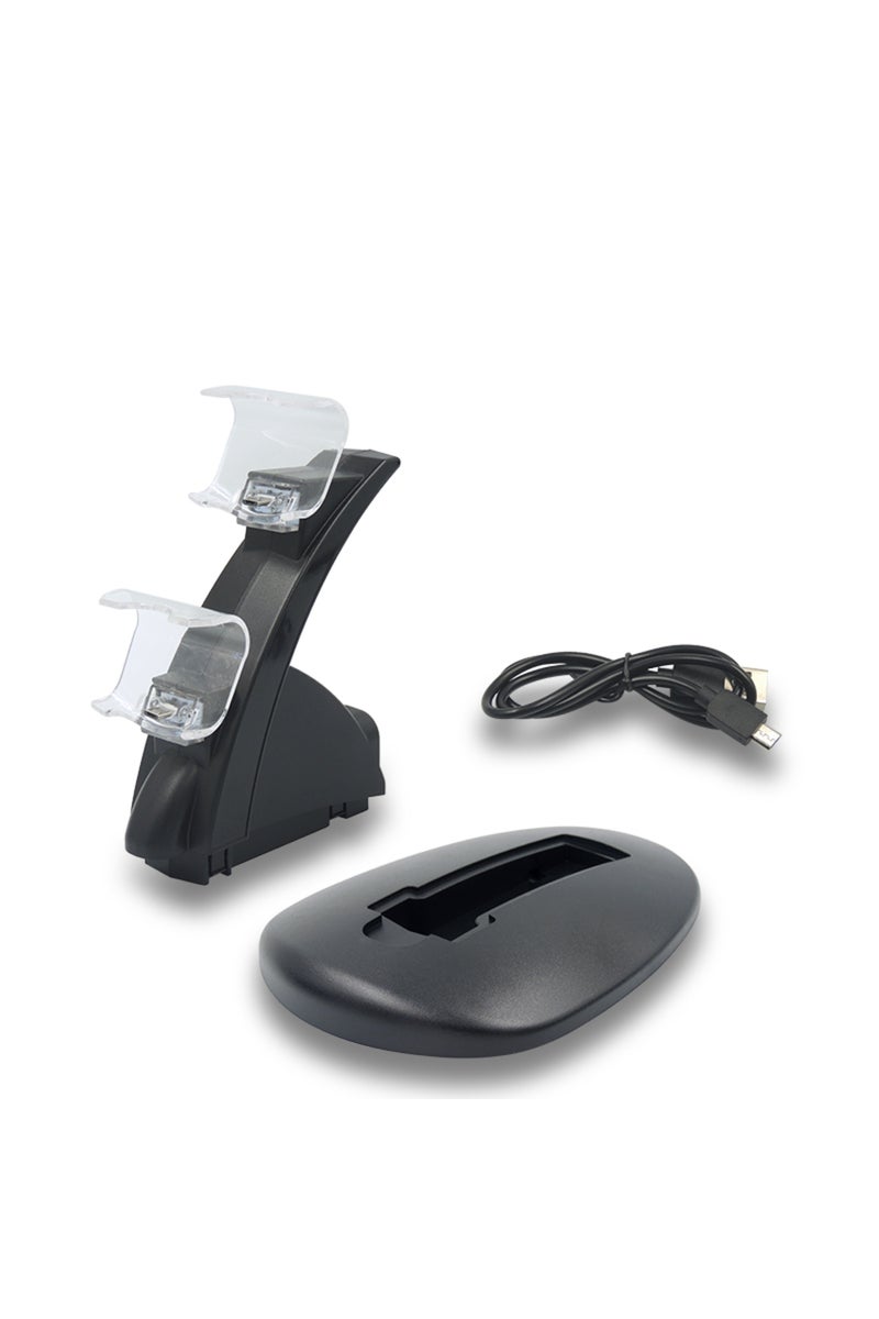 إيروريكس حامل شاحن أسود لجهاز سوني بلاي ستيشن PS، وحدة تحكم Dualshock 4 لجهاز PS4 Slim Pro.