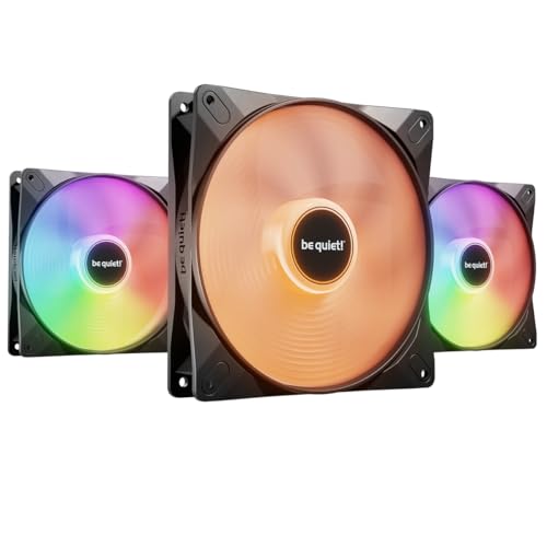 be quiet! Light Wings LX 140mm PWM high-Speed PC Case Pack | Black | Triple-Pack | BL130 - Image 1