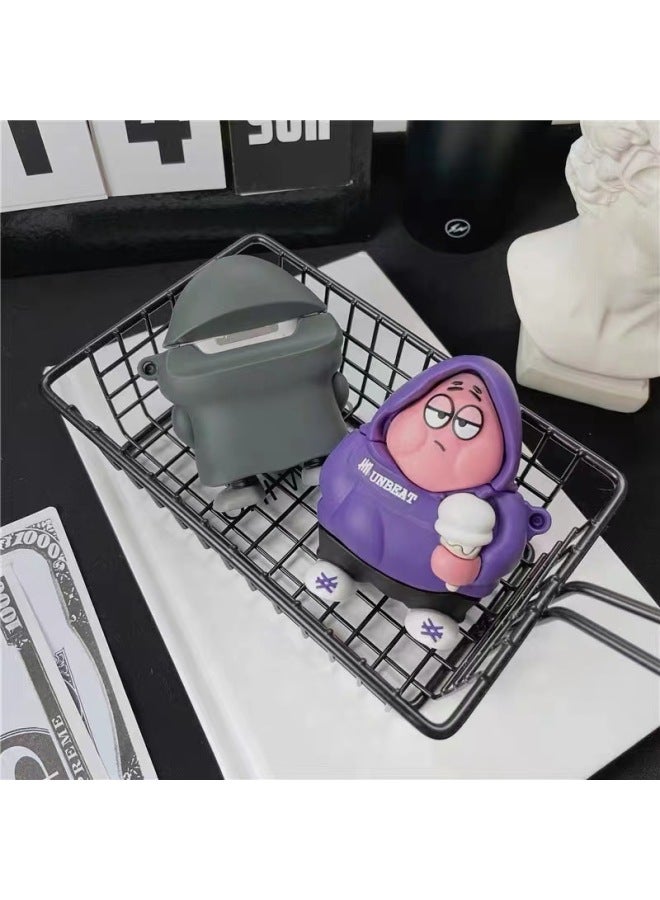Cartoon Airpodspro2 Generation Wireless Bluetooth Headset Protective Cover For Apple 3 Generation Creative Silicone Cute Shell-Color:Music Powder Kulomi Mountaineering Buckle-Applicable Model:airpods 1/2 Generation  - Image 5