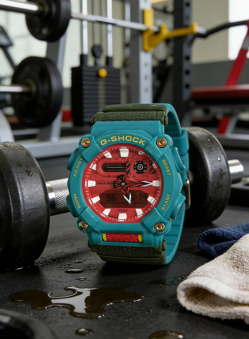 CASIO Casio G-SHOCK Far East Pop Asia Limited Series Chinese Dragon Series Qinglong Waterproof Shi Ying Movement Resin Strap Japanese and Korean Watch Men's Watch Red Dial - Image 4