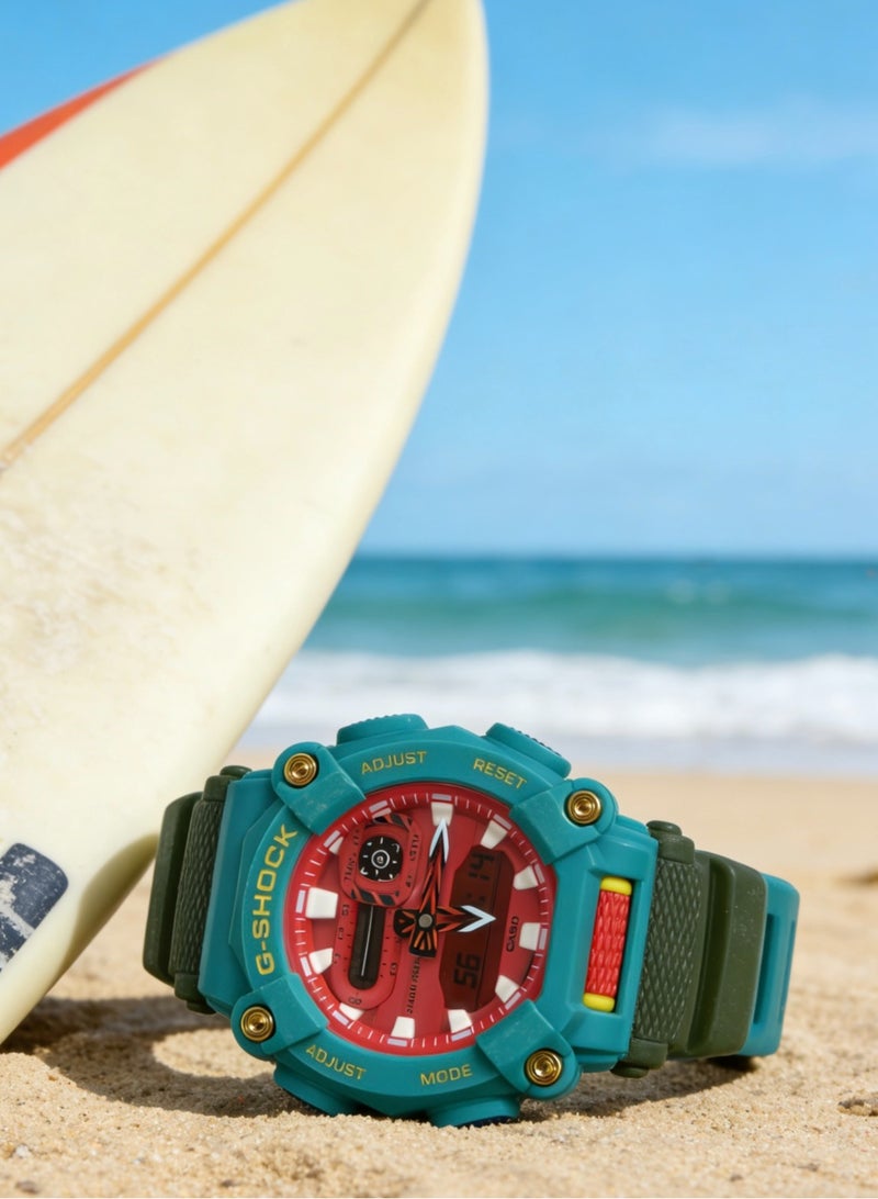 CASIO Casio G-SHOCK Far East Pop Asia Limited Series Chinese Dragon Series Qinglong Waterproof Shi Ying Movement Resin Strap Japanese and Korean Watch Men's Watch Red Dial - Image 3